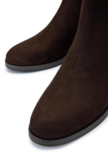  Tamer Tanca Kadın Hakiki Deri Kahverengi Nubuk Topuklu Bot