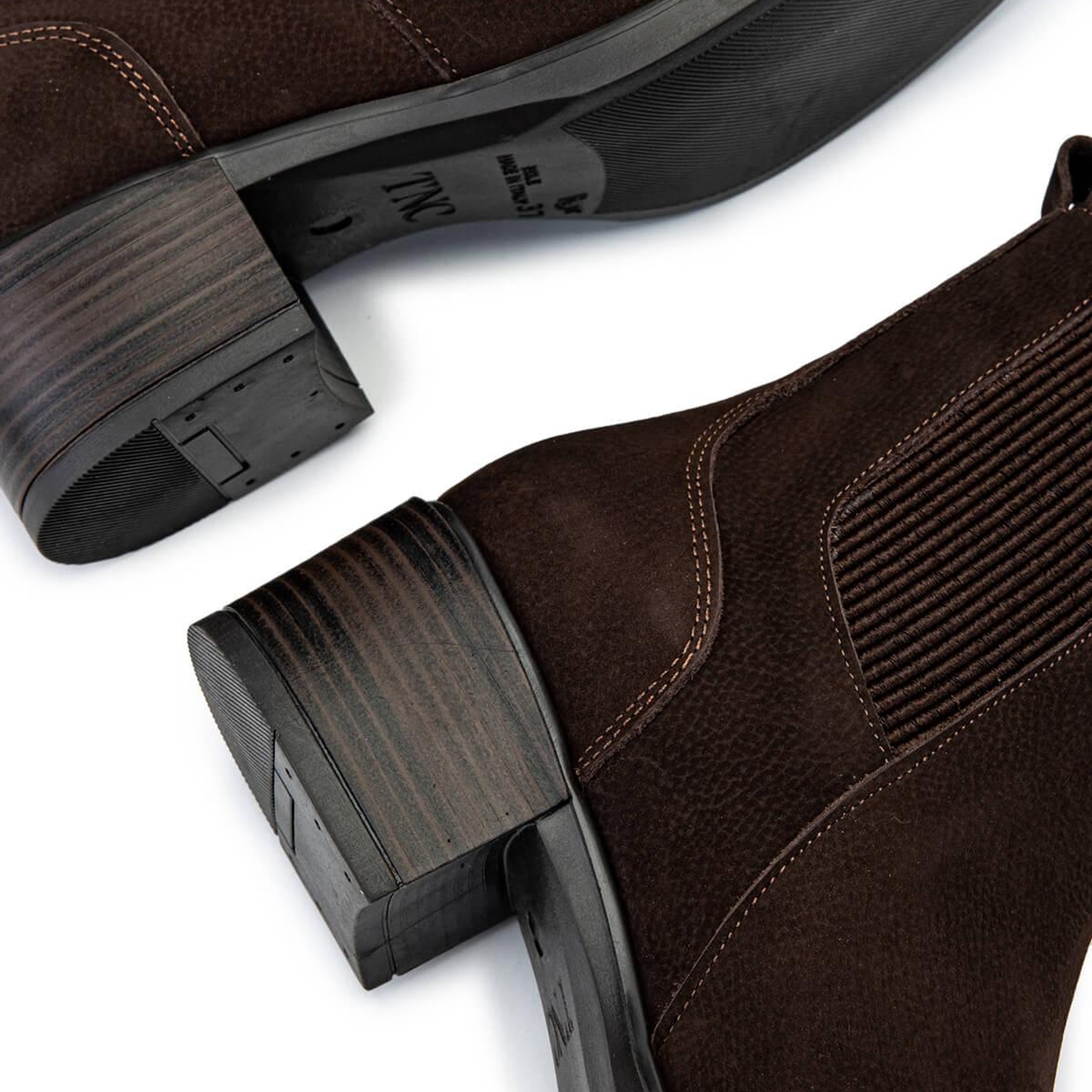 Tamer Tanca Kadın Hakiki Deri Kahverengi Nubuk Topuklu Bot