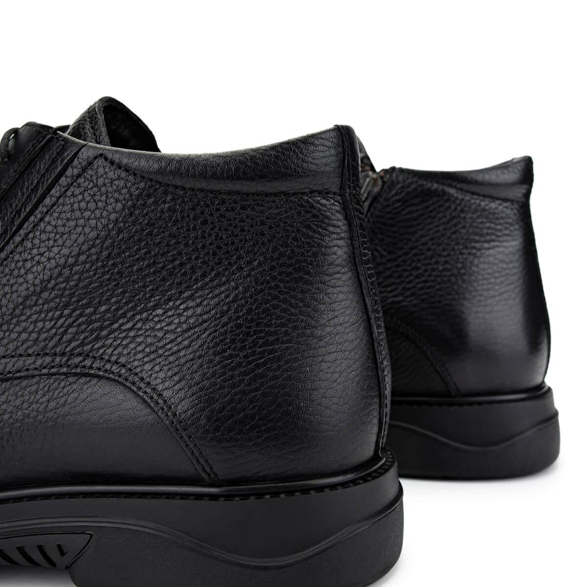 Tamer Tanca Erkek Hakiki Deri Siyah Deri Klasik Bot