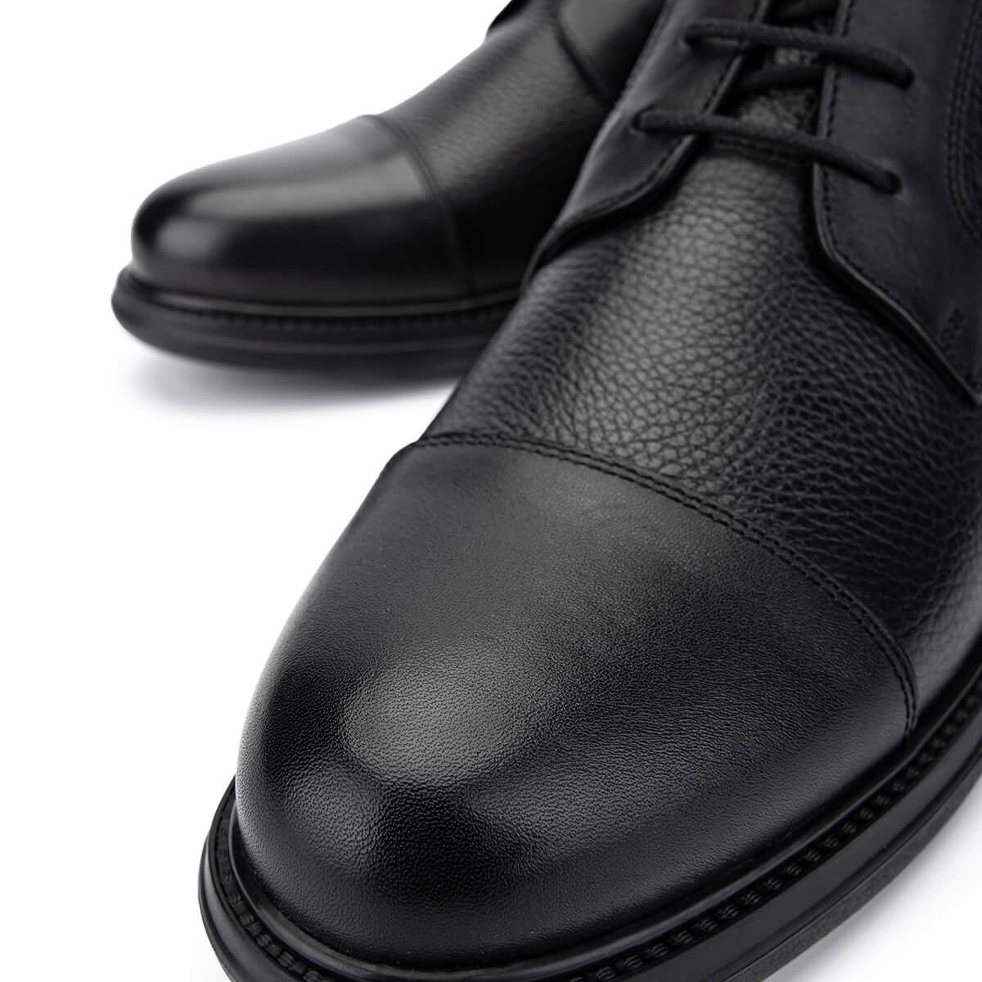 Tamer Tanca Erkek Hakiki Deri Siyah Deri Klasik Bot