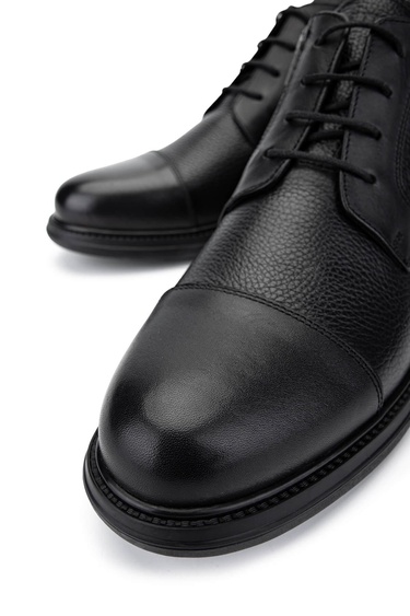  Tamer Tanca Erkek Hakiki Deri Siyah Deri Klasik Bot