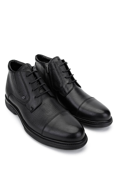  Tamer Tanca Erkek Hakiki Deri Siyah Deri Klasik Bot