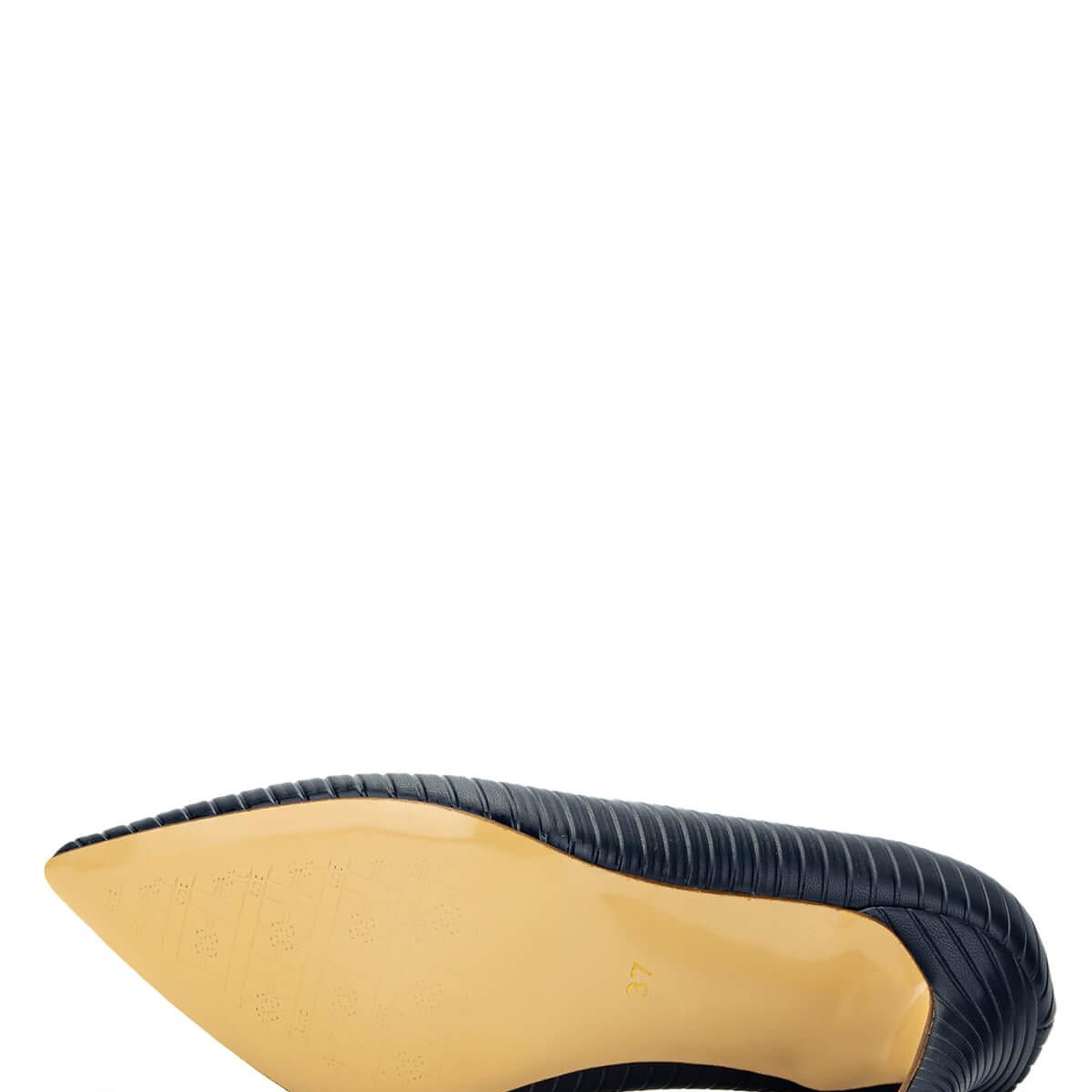 Tamer Tanca Kadın Hakiki Deri Lacivert Stiletto Ayakkabı