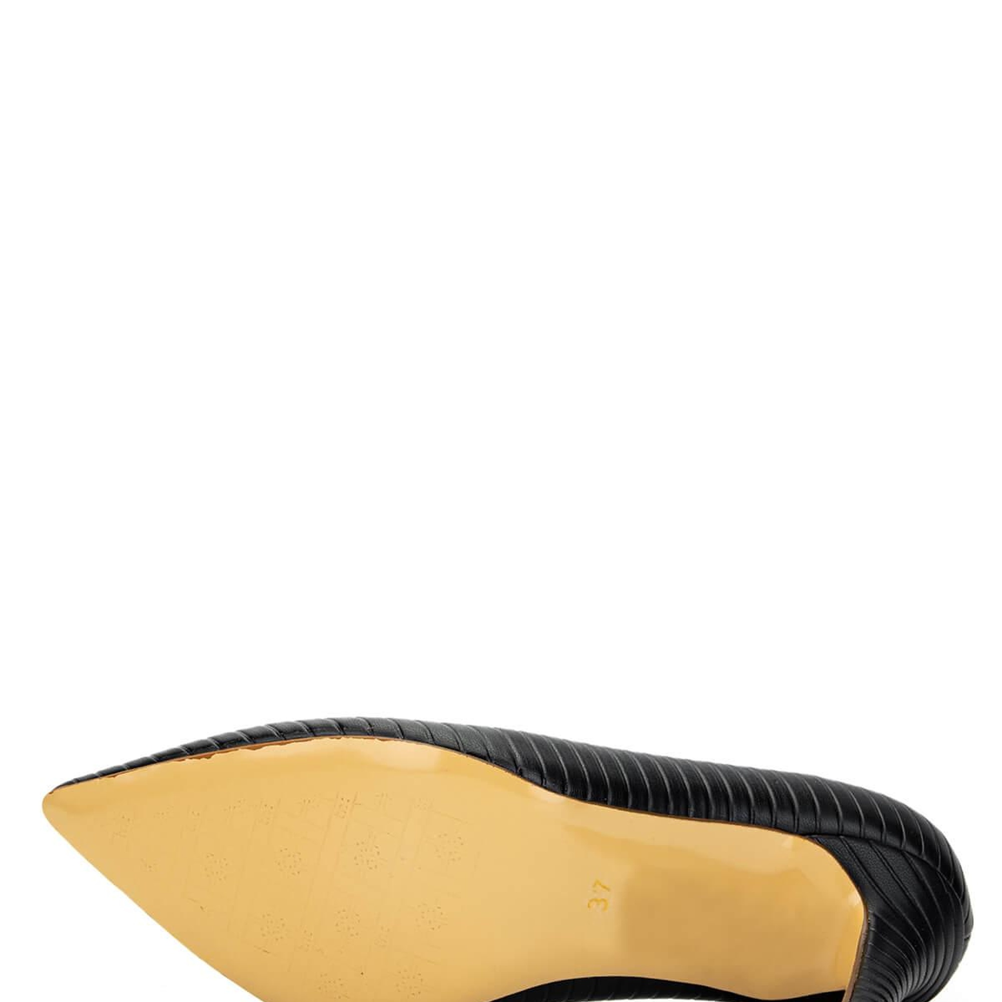 Tamer Tanca Kadın Hakiki Deri Siyah Stiletto Ayakkabı