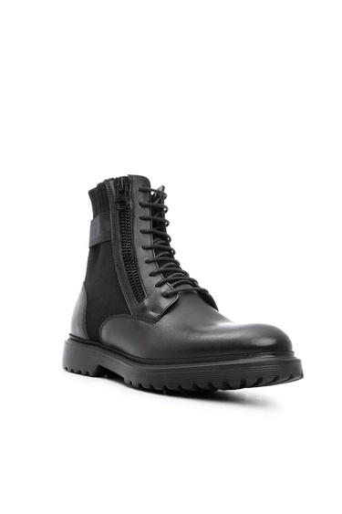  Tamer Tanca Erkek Hakiki Deri Siyah POSTAL Bot