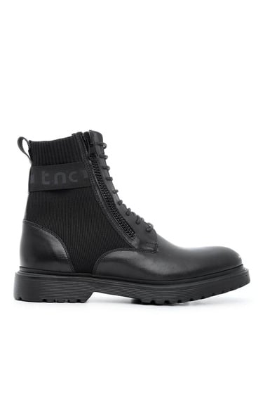  Tamer Tanca Erkek Hakiki Deri Siyah POSTAL Bot