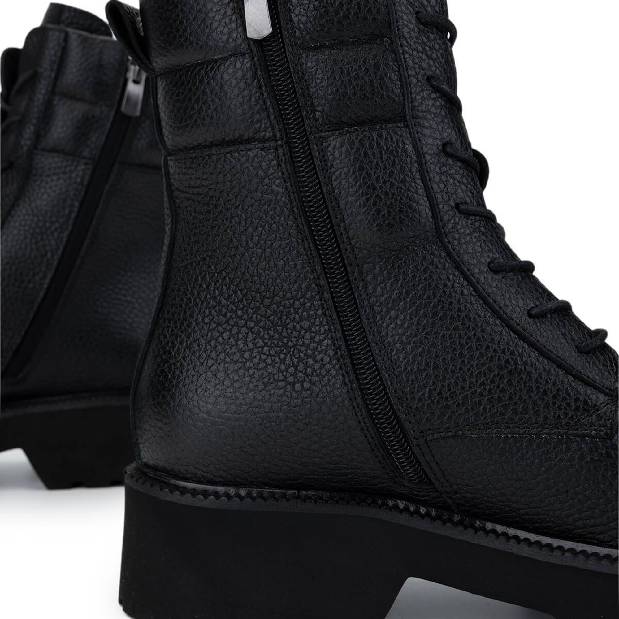 Tamer Tanca Kadın Hakiki Deri Siyah Floter Casual Bot