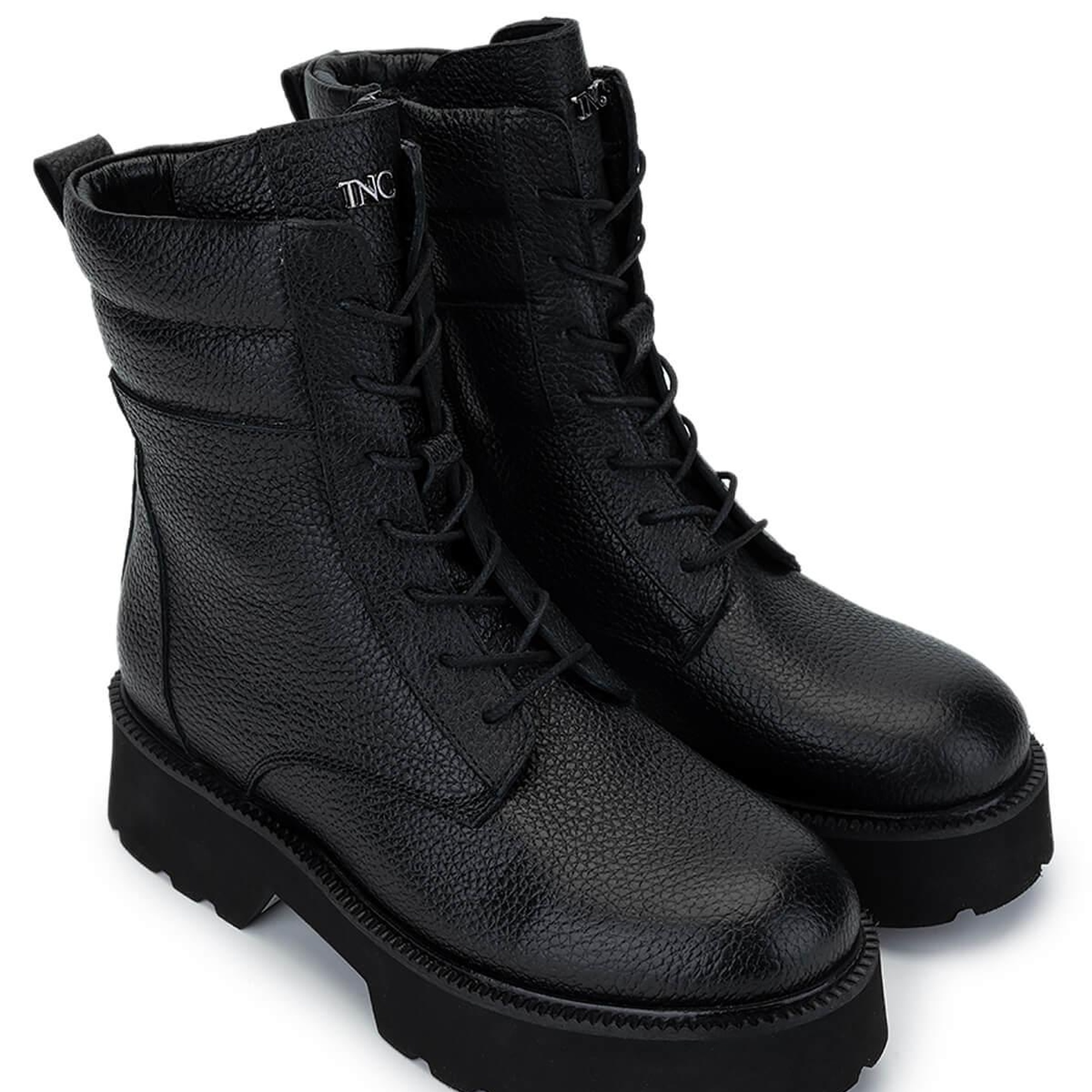 Tamer Tanca Kadın Hakiki Deri Siyah Floter Casual Bot