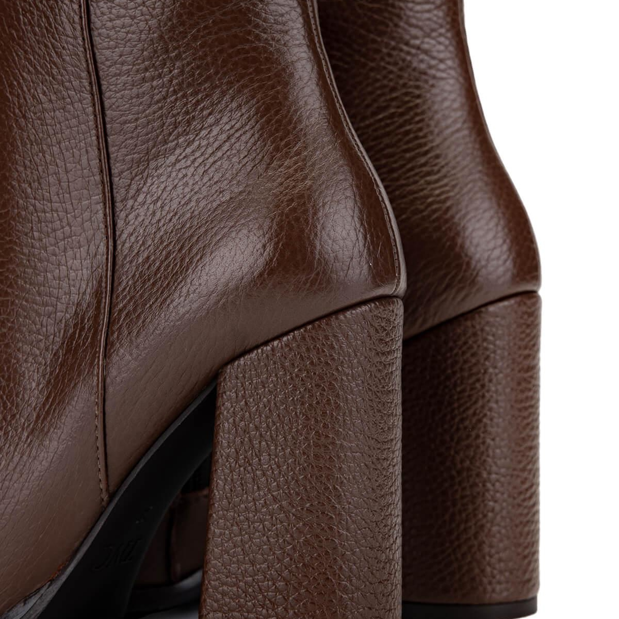 Tamer Tanca Kadın Hakiki Deri Taba Floter Klasik Bot