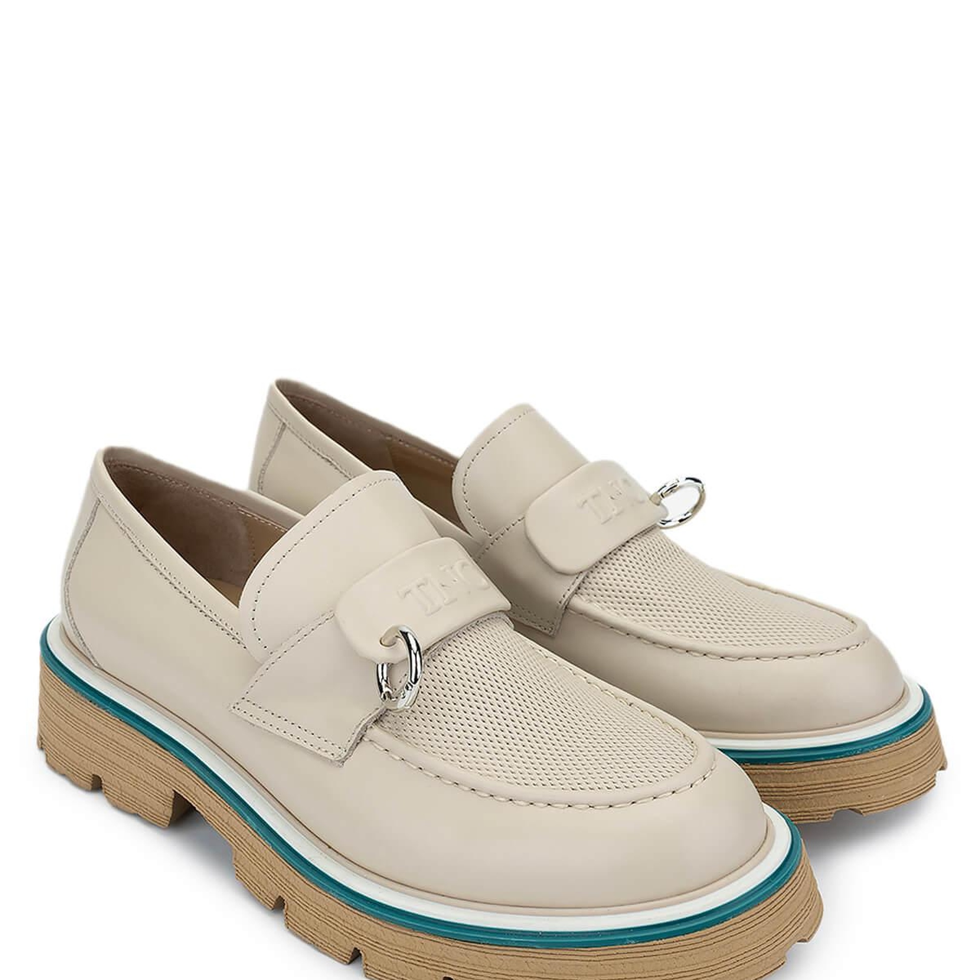 Tamer Tanca Kadın Hakiki Deri Koyu Bej Loafer Ayakkabı