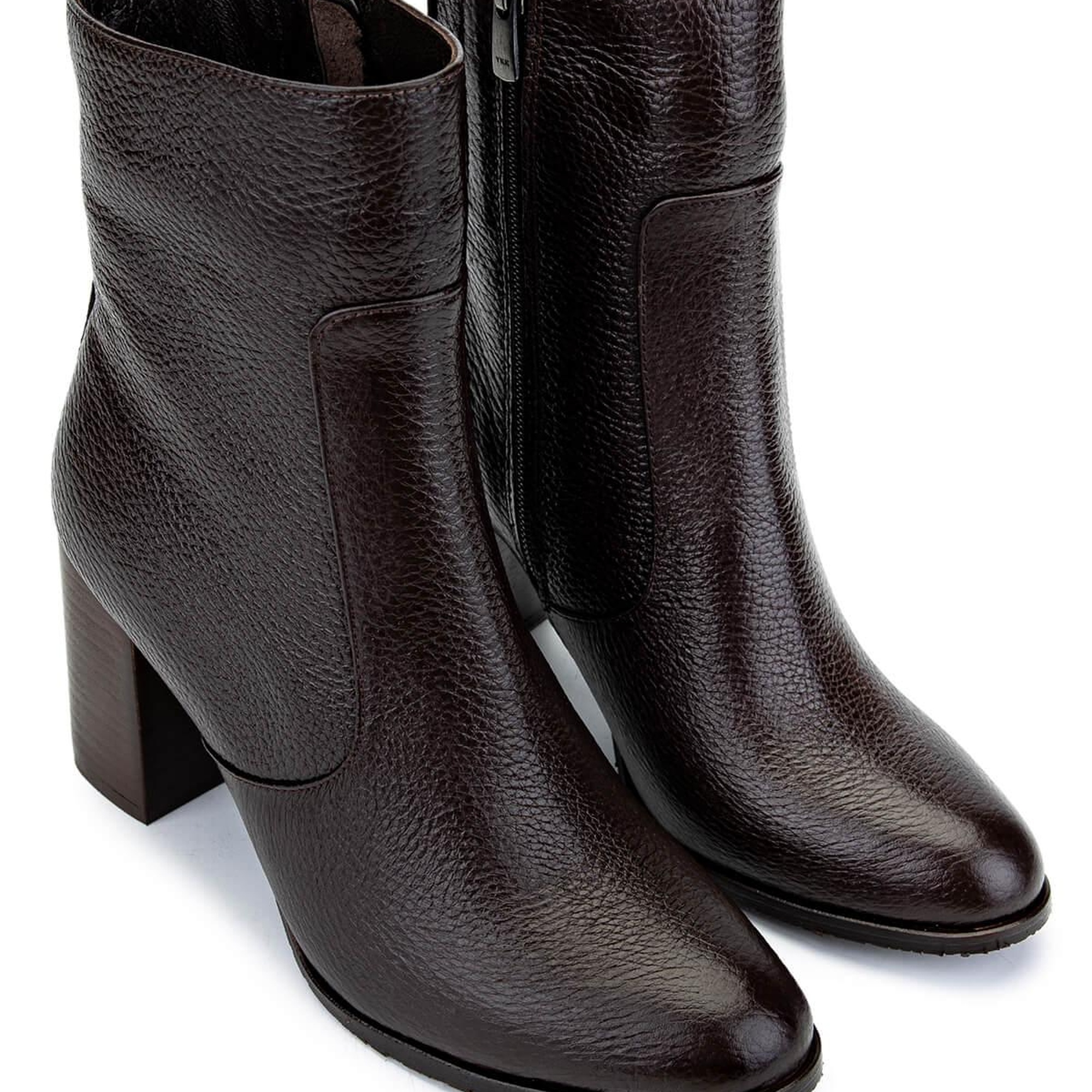 Tamer Tanca Kadın Hakiki Deri Kahverengi Floter Klasik Bot