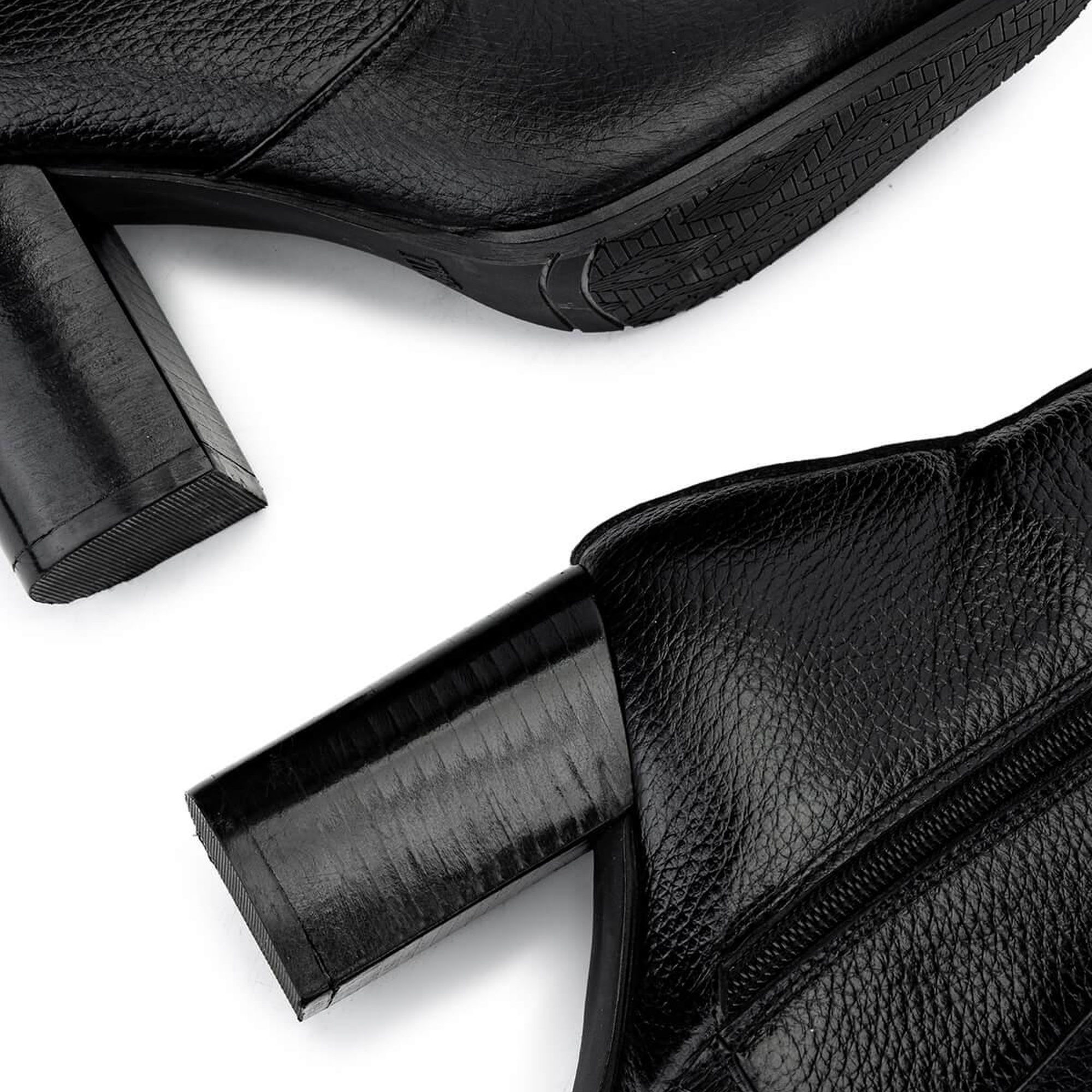 Tamer Tanca Kadın Hakiki Deri Siyah Floter Klasik Bot