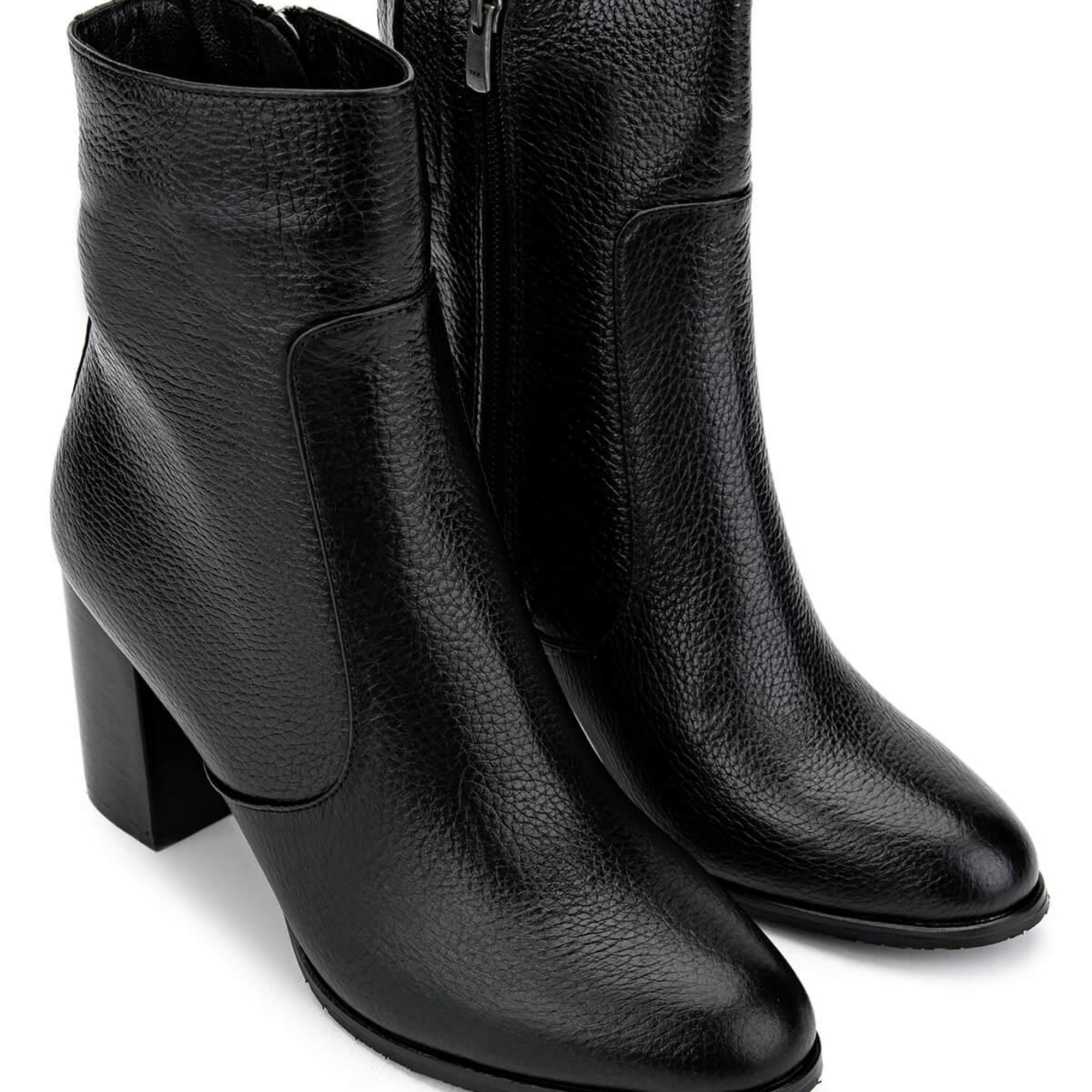 Tamer Tanca Kadın Hakiki Deri Siyah Floter Klasik Bot