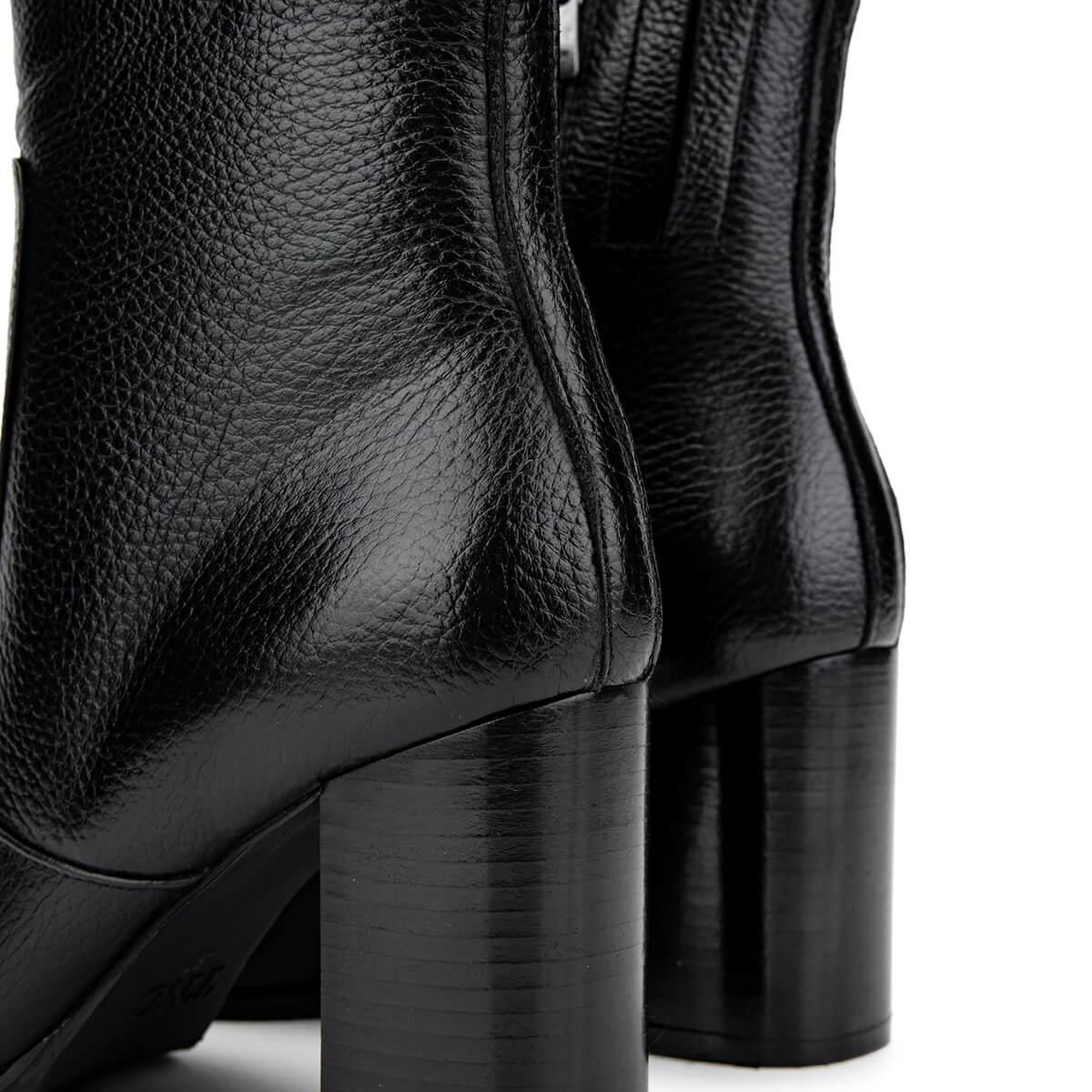 Tamer Tanca Kadın Hakiki Deri Siyah Floter Klasik Bot