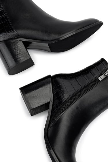  Tamer Tanca Kadın Hakiki Deri Siyah Topuklu Bot