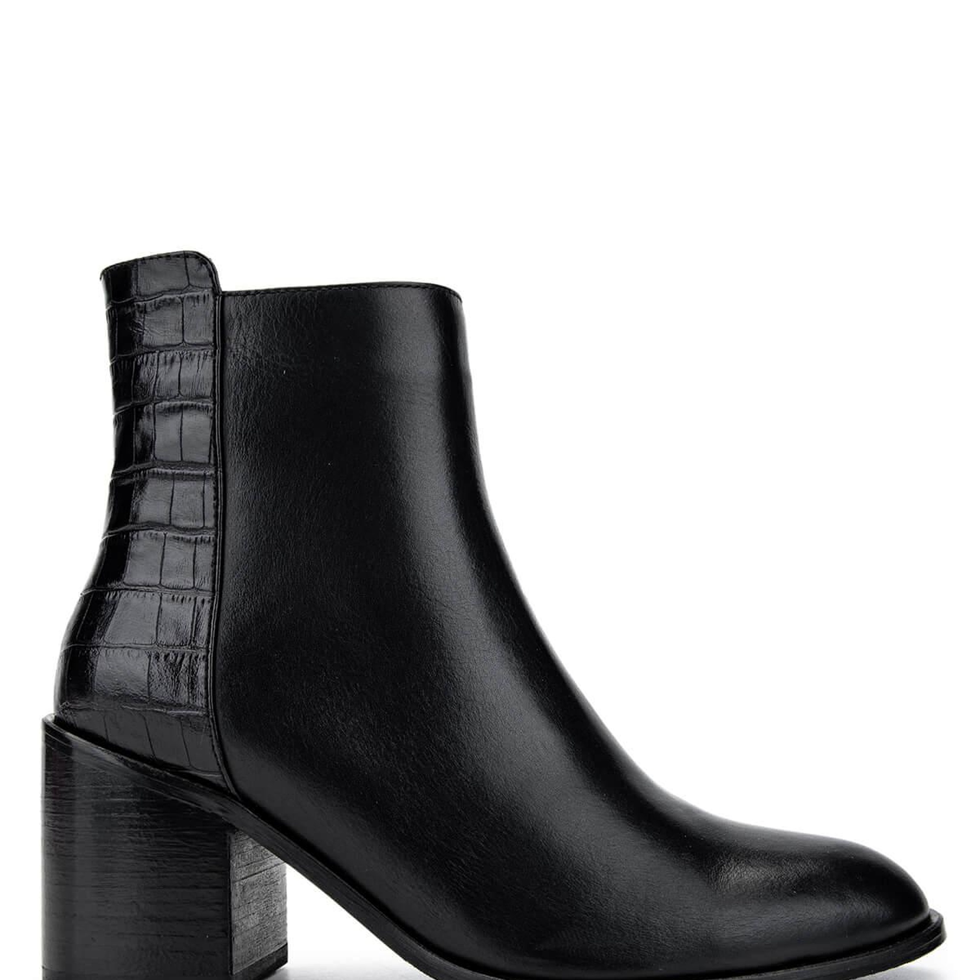 Tamer Tanca Kadın Hakiki Deri Siyah Topuklu Bot