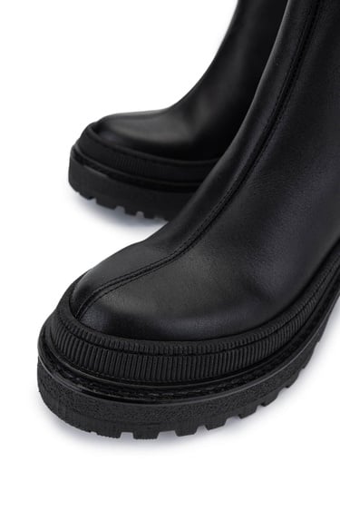  Tamer Tanca Kadın Hakiki Deri Siyah Casual Bot