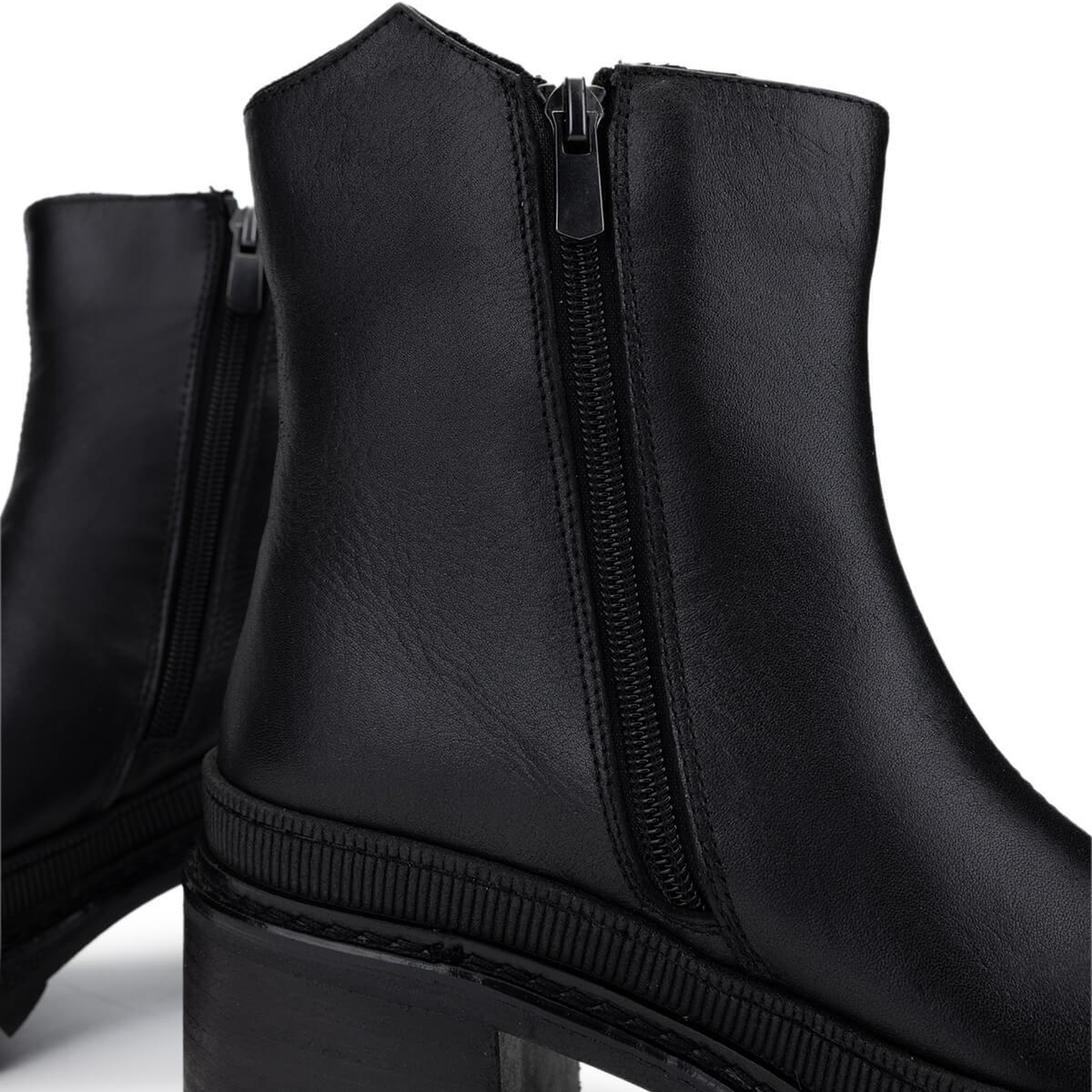 Tamer Tanca Kadın Hakiki Deri Siyah Casual Bot