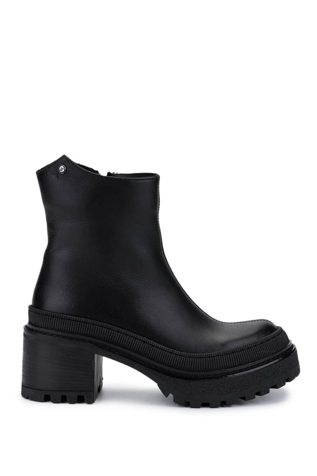  Tamer Tanca Kadın Hakiki Deri Siyah Casual Bot