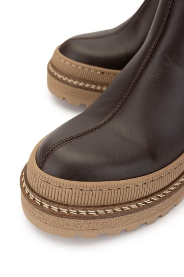  Tamer Tanca Kadın Hakiki Deri Kahverengi Casual Bot