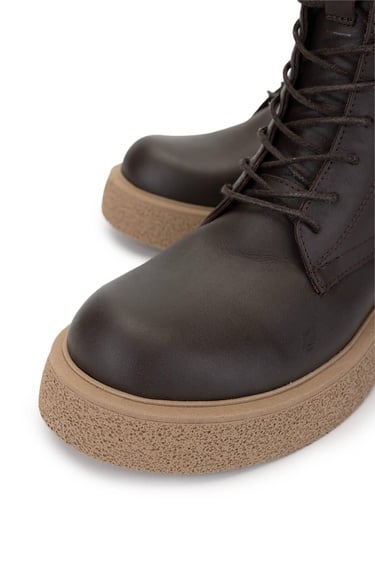  Tamer Tanca Kadın Hakiki Deri Kahverengi Casual Bot