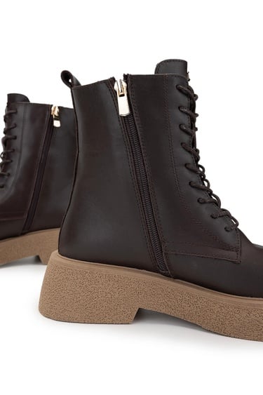  Tamer Tanca Kadın Hakiki Deri Kahverengi Casual Bot