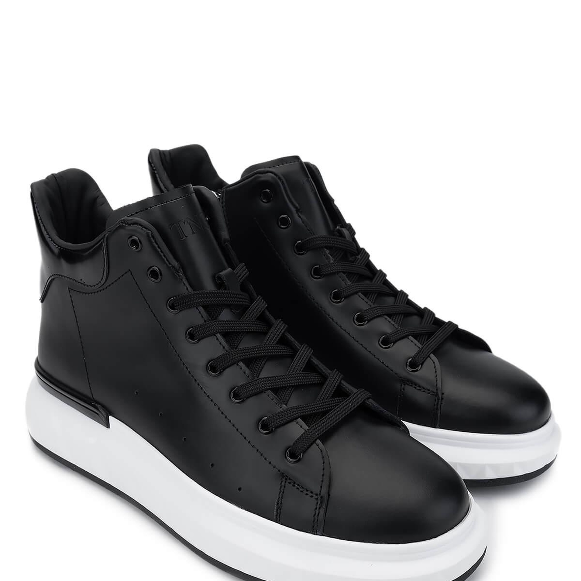 Tamer Tanca Erkek Hakiki Deri Siyah Bot Ayakkabı