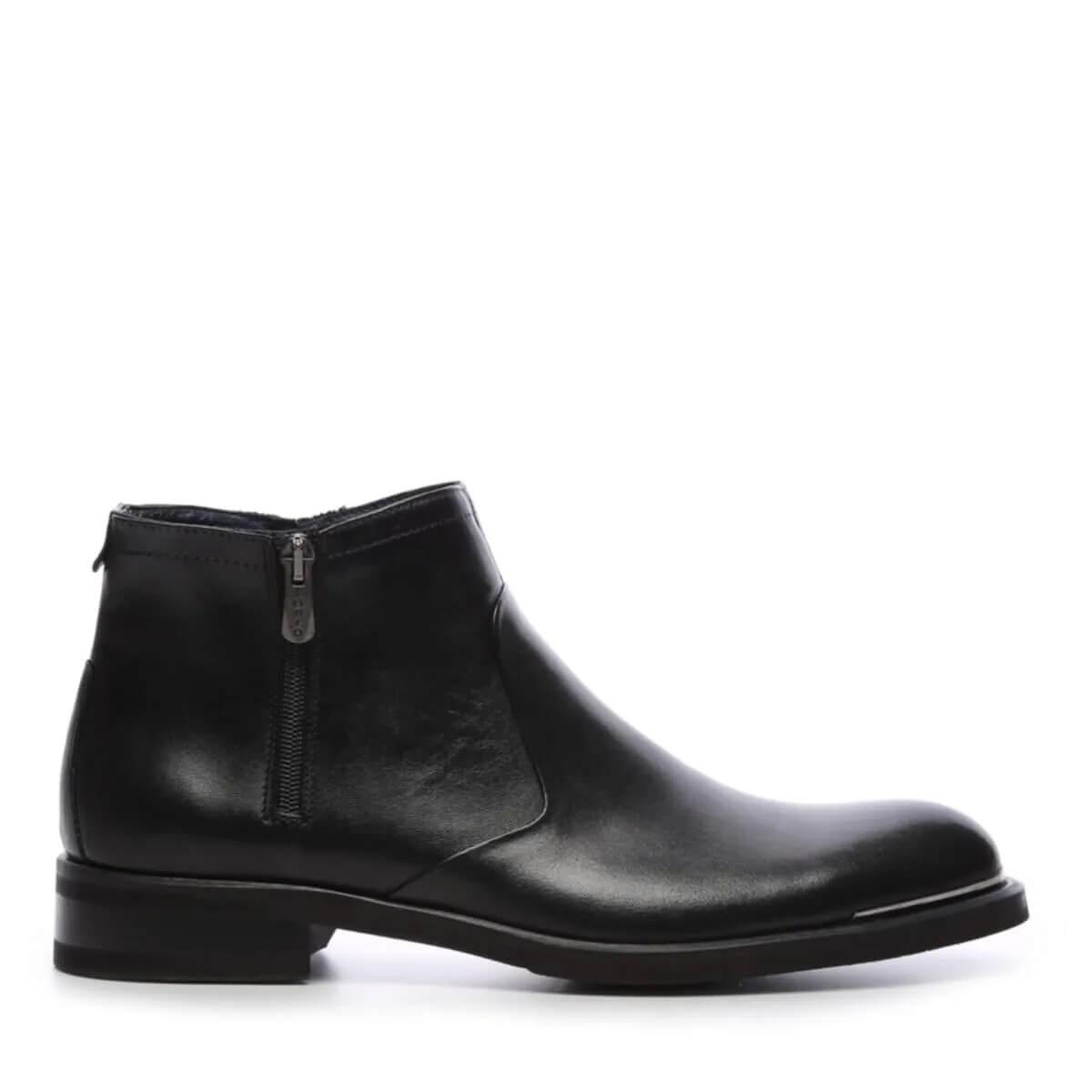 Tamer Tanca Erkek Hakiki Deri Siyah Klasik Bot