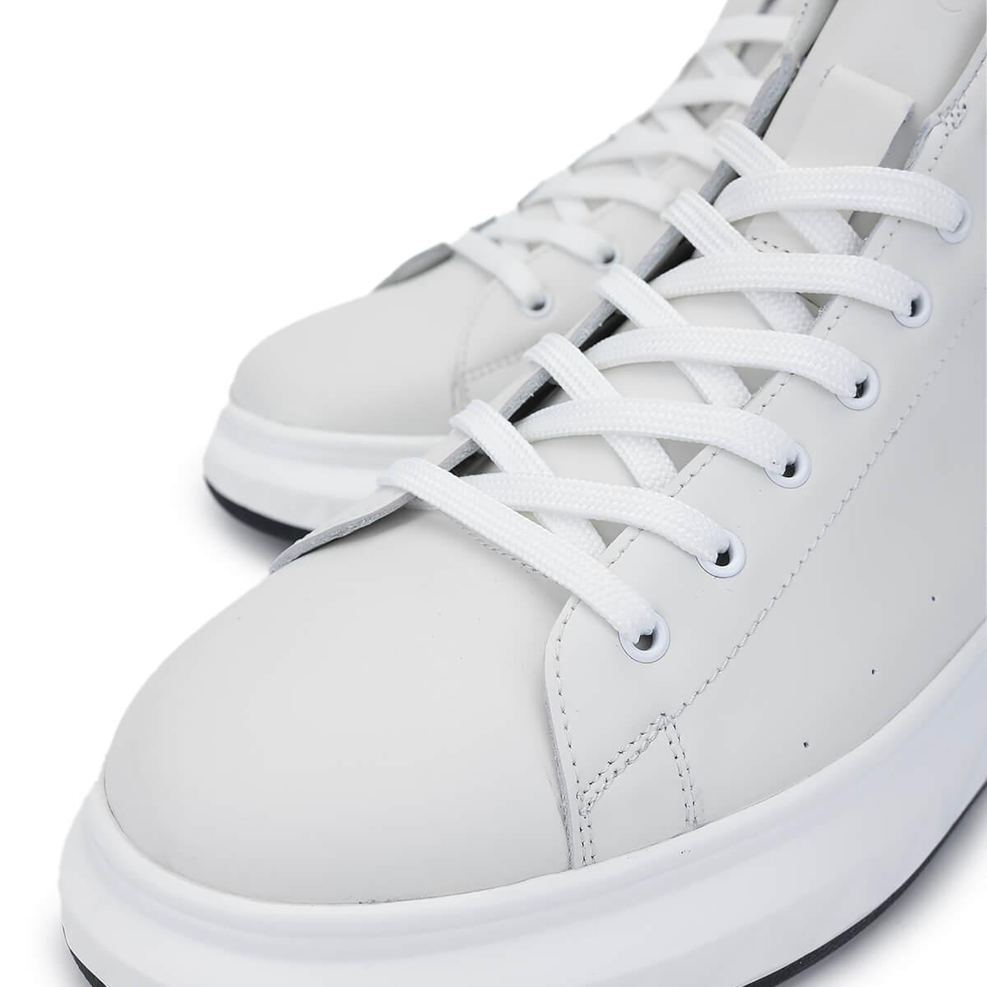 Tamer Tanca Erkek Hakiki Deri Beyaz Bot Ayakkabı