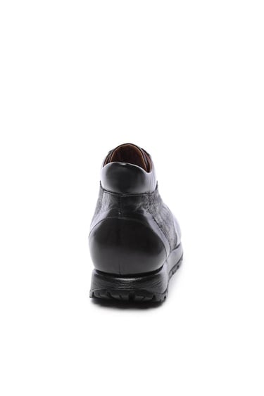  Tamer Tanca Erkek Hakiki Deri Siyah Casual Bot