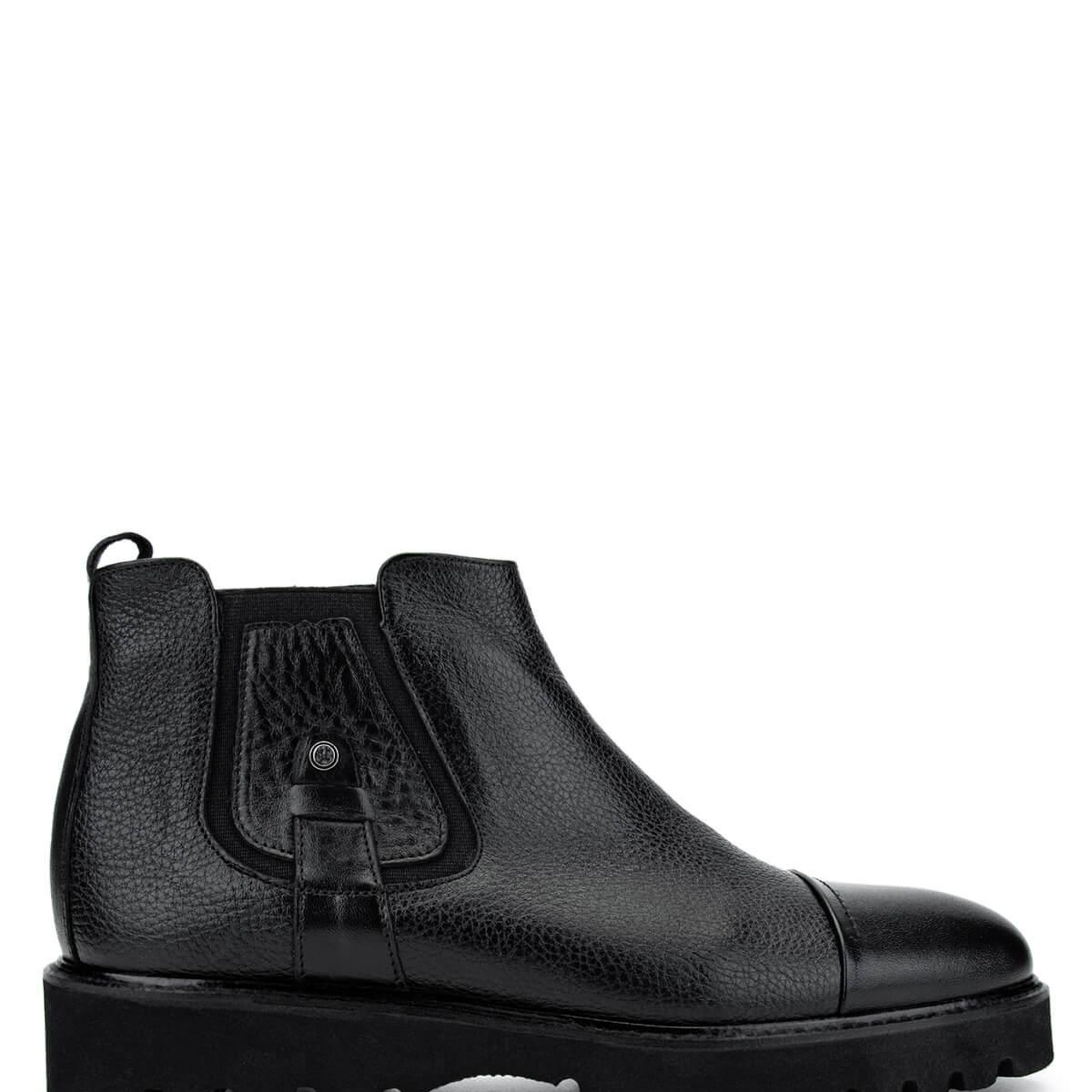 Tamer Tanca Erkek Hakiki Deri Siyah Klasik Bot