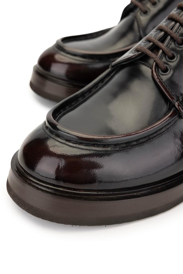  Tamer Tanca Erkek Hakiki Deri Bordo Casual Ayakkabı