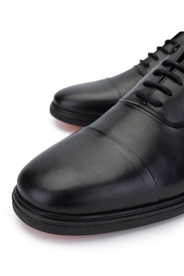  Tamer Tanca Erkek Hakiki Deri Siyah Deri Klasik Ayakkabı