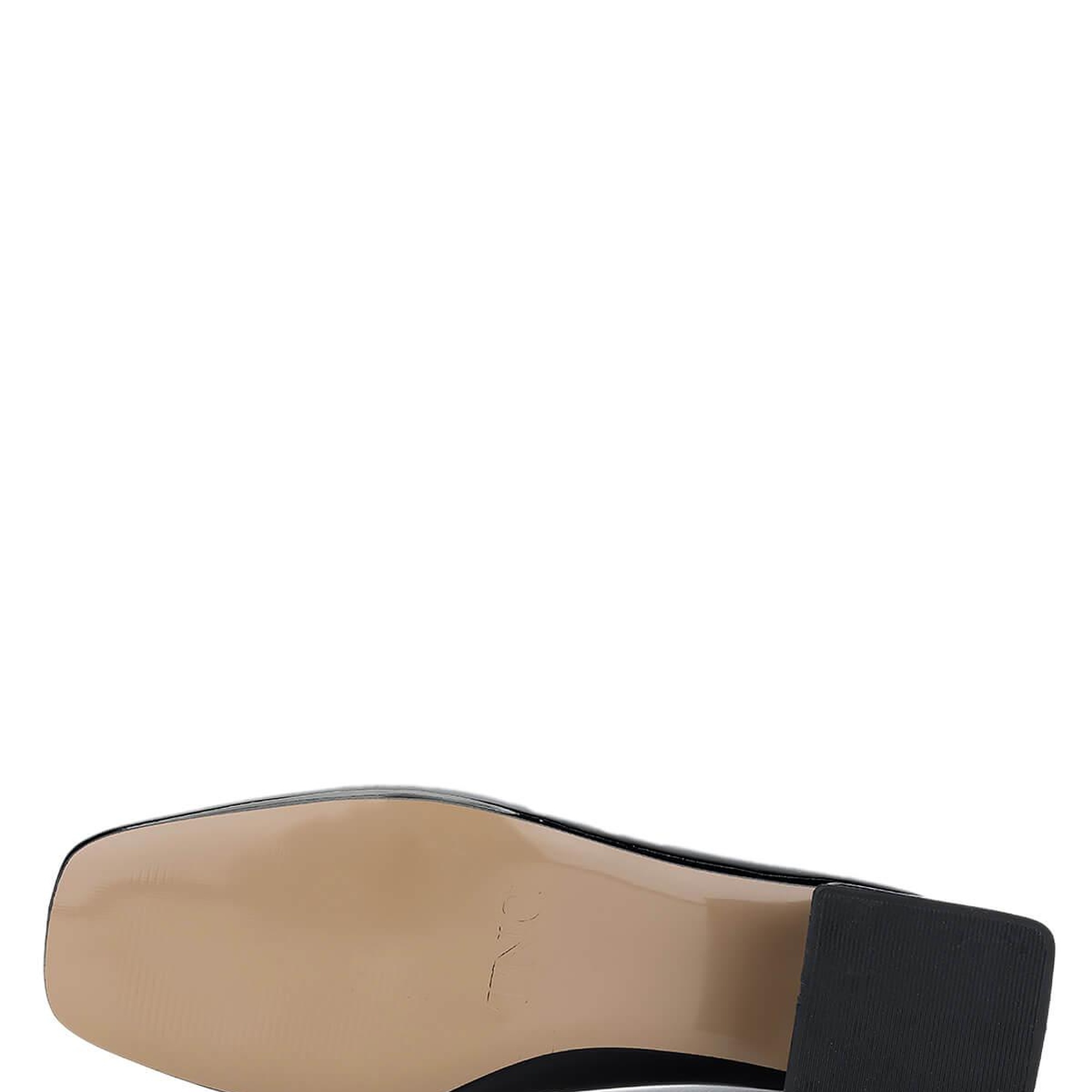 Tamer Tanca Kadın Vegan Siyah Rugan Topuklu Ayakkabı