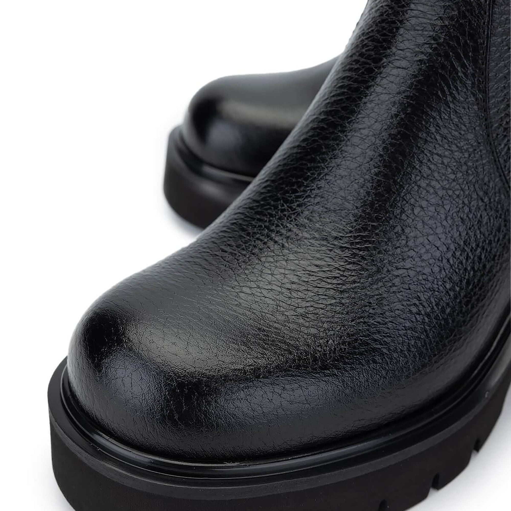 Tamer Tanca Kadın Hakiki Deri Siyah Floter Casual Bot