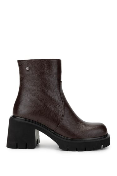  Tamer Tanca Kadın Hakiki Deri Kahverengi Casual Bot