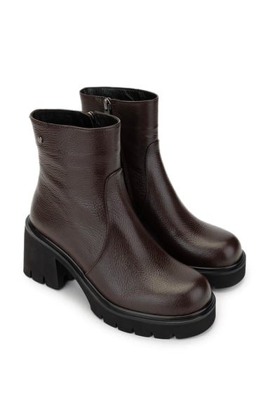  Tamer Tanca Kadın Hakiki Deri Kahverengi Casual Bot