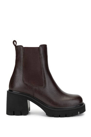  Tamer Tanca Kadın Hakiki Deri Kahverengi Casual Bot