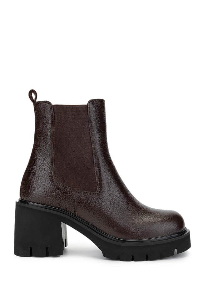  Tamer Tanca Kadın Hakiki Deri Kahverengi Casual Bot