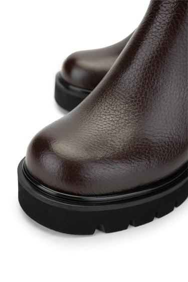  Tamer Tanca Kadın Hakiki Deri Kahverengi Casual Bot