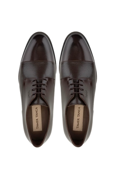  Tamer Tanca Erkek Hakiki Deri Kahverengi Klasik Ayakkabı