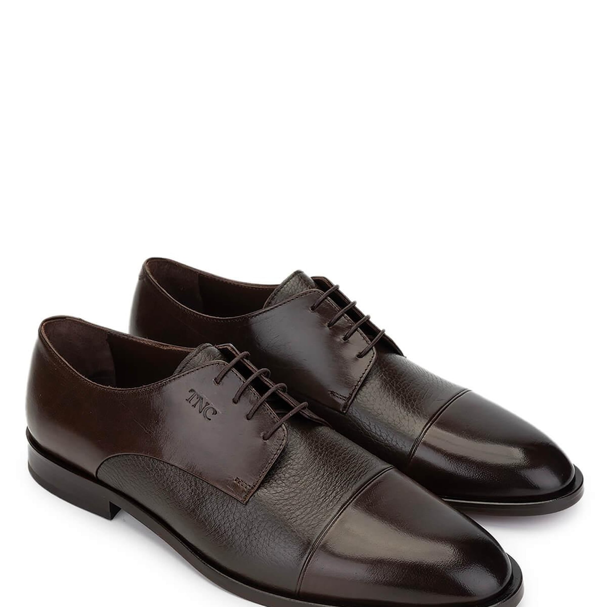 Tamer Tanca Erkek Hakiki Deri Kahverengi Klasik Ayakkabı