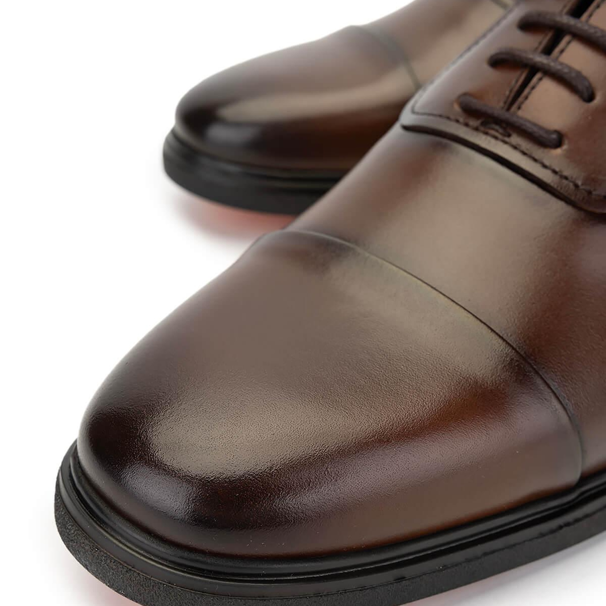 Tamer Tanca Erkek Hakiki Deri Kahverengi Klasik Ayakkabı