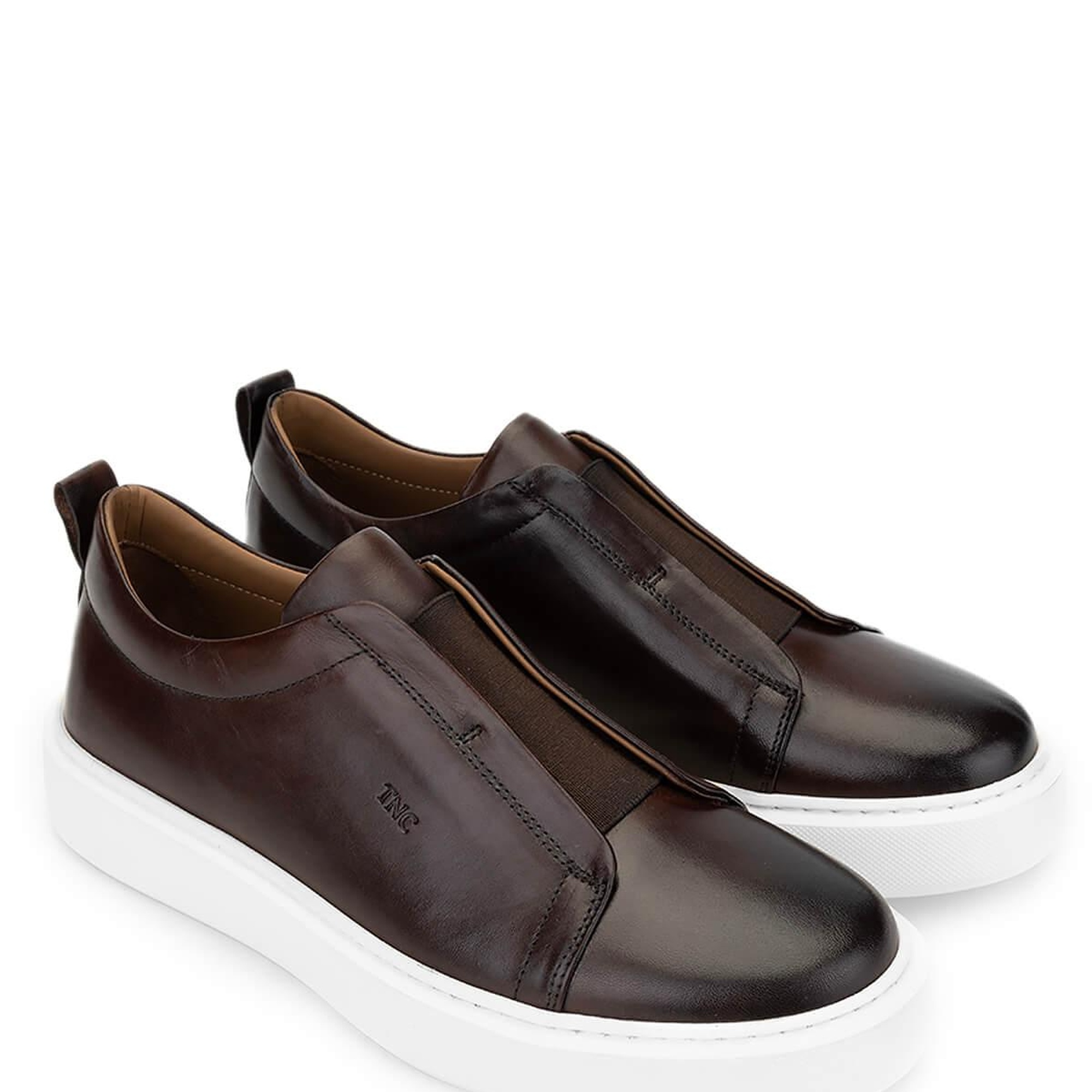 Tamer Tanca Erkek Hakiki Deri Kahverengi Loafer Ayakkabı