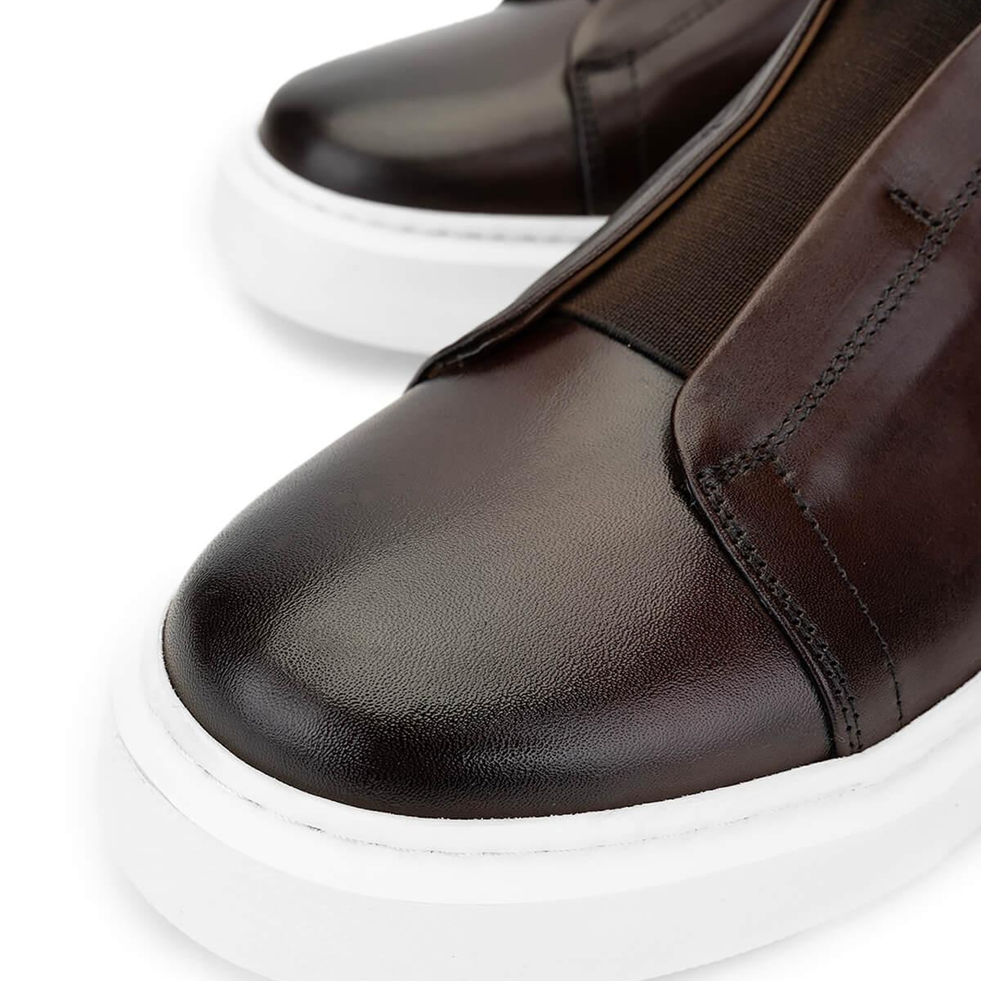 Tamer Tanca Erkek Hakiki Deri Kahverengi Loafer Ayakkabı