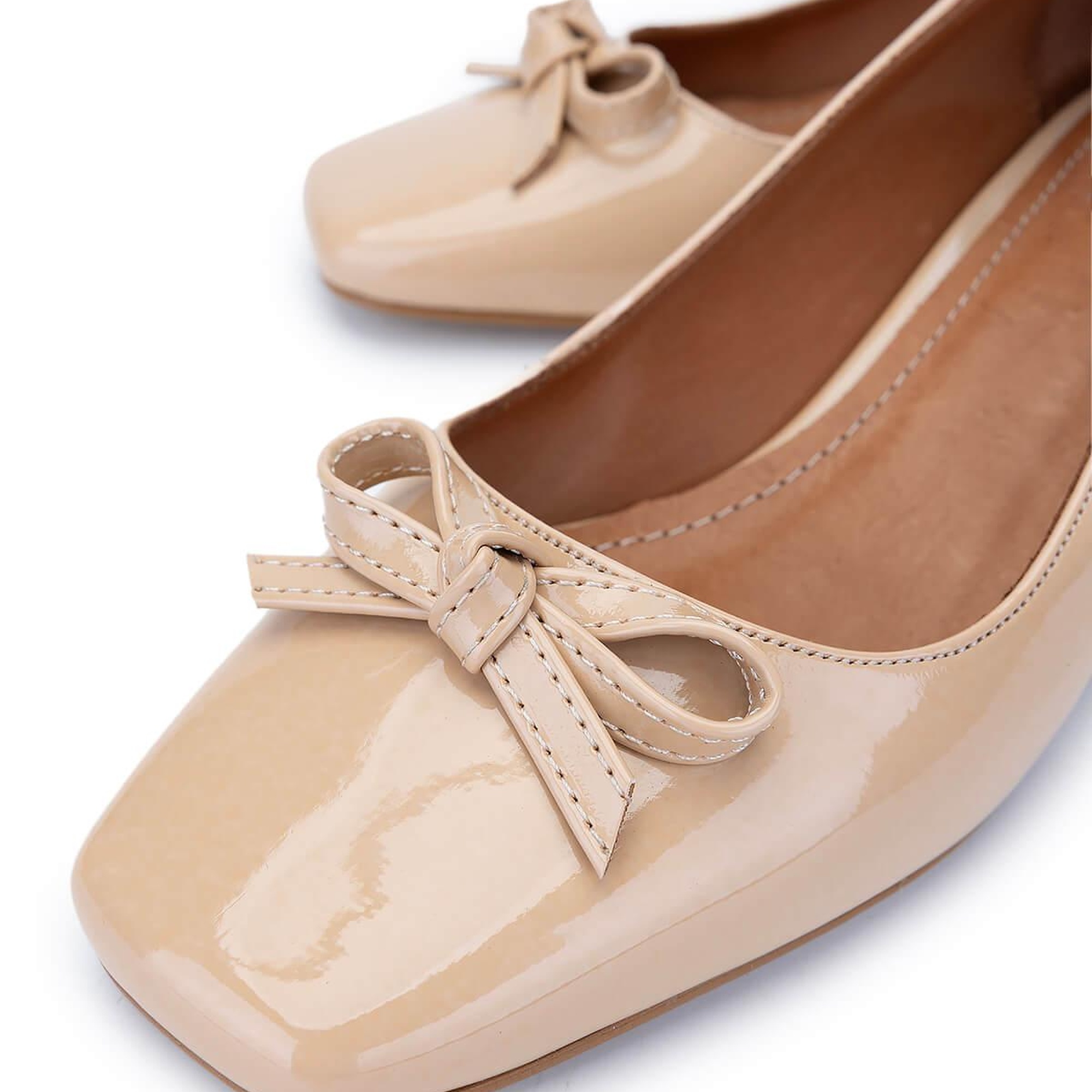 Tamer Tanca Kadın Vegan Bej Topuklu Ayakkabı