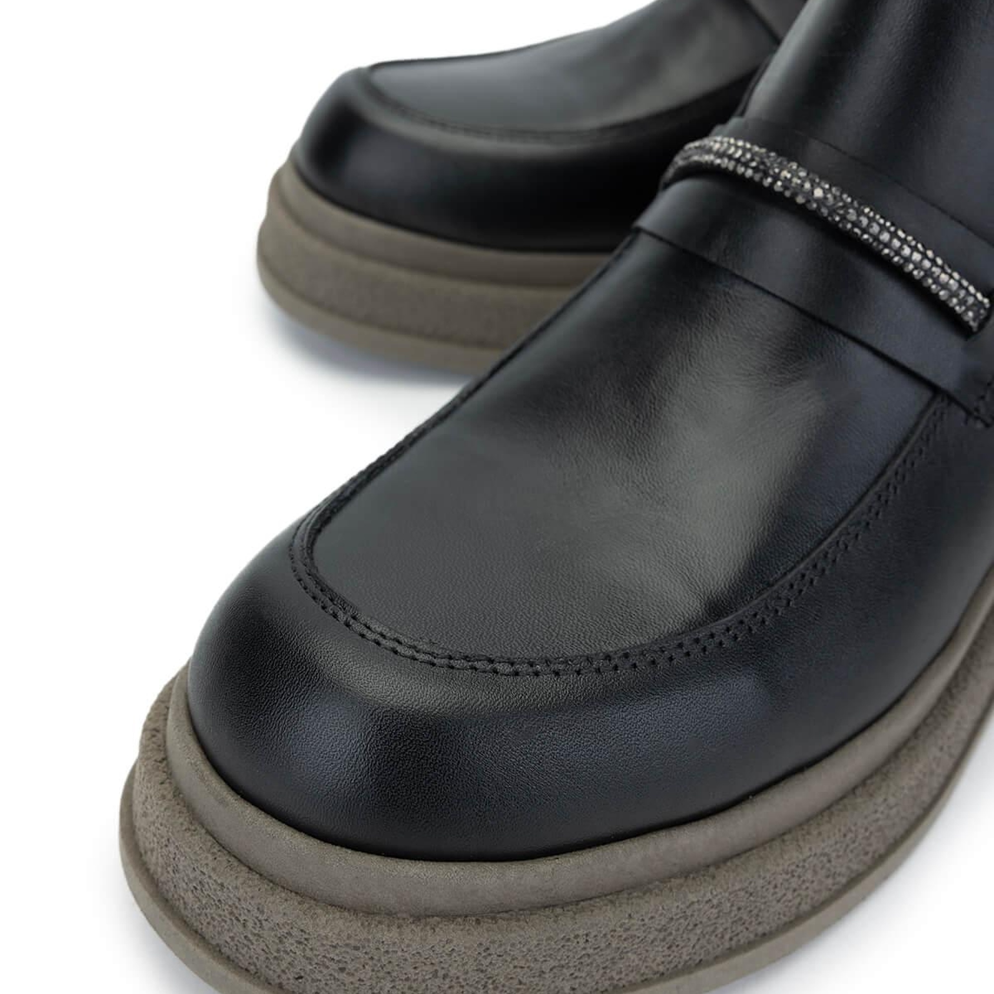 Tamer Tanca Kadın Hakiki Deri Siyah Deri Casual Bot