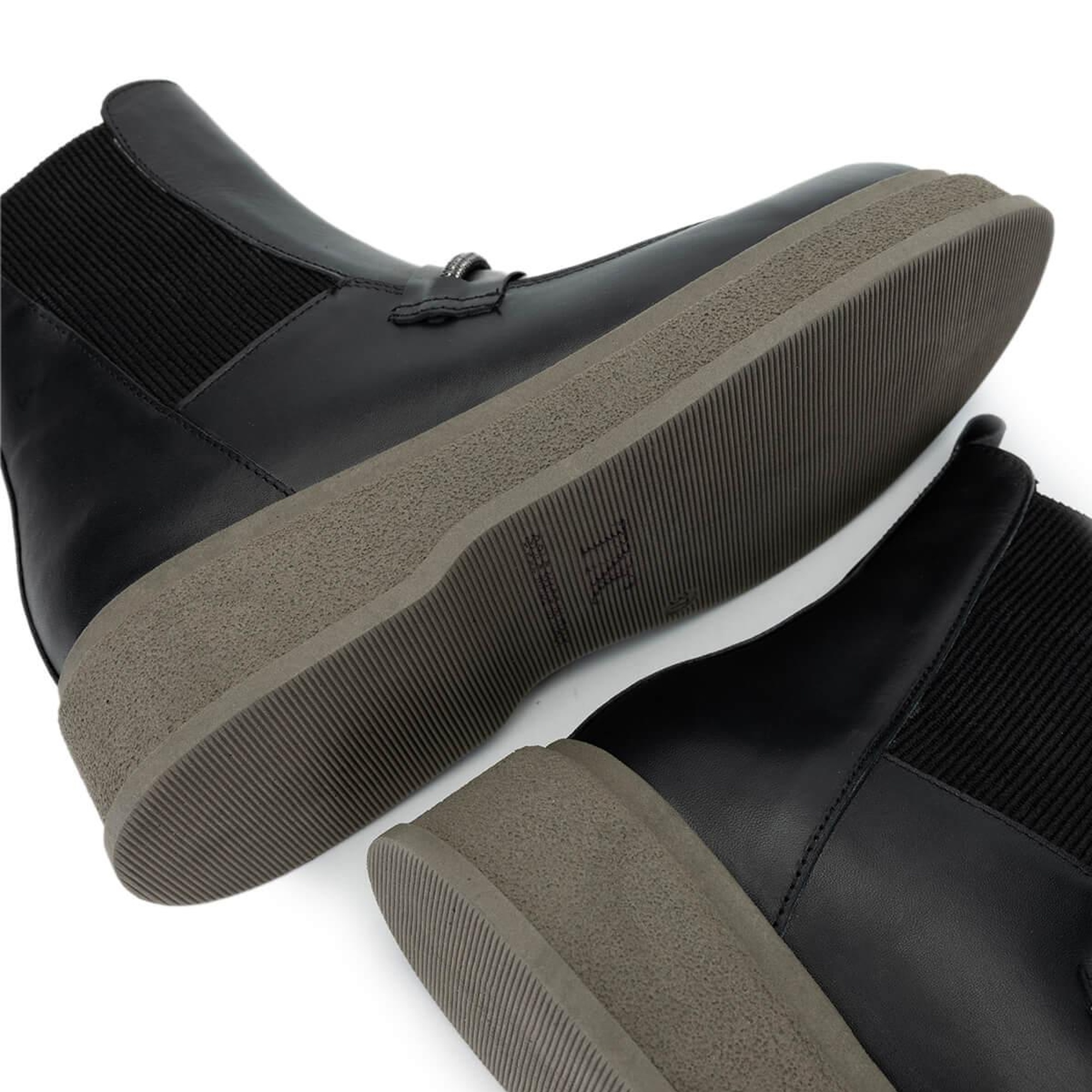 Tamer Tanca Kadın Hakiki Deri Siyah Deri Casual Bot