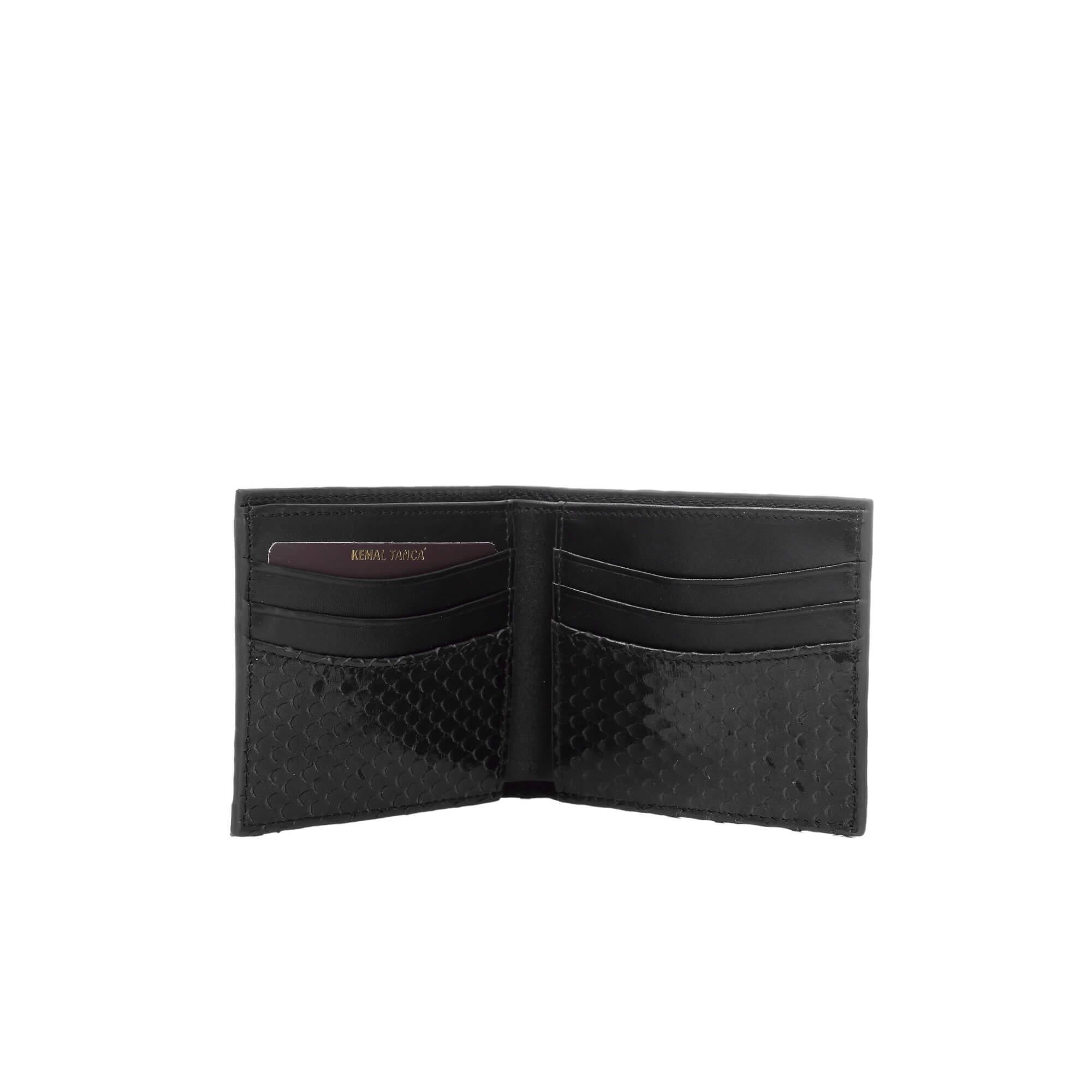 Tamer Tanca Erkek Hakiki Deri Siyah Cüzdan Cuzdan