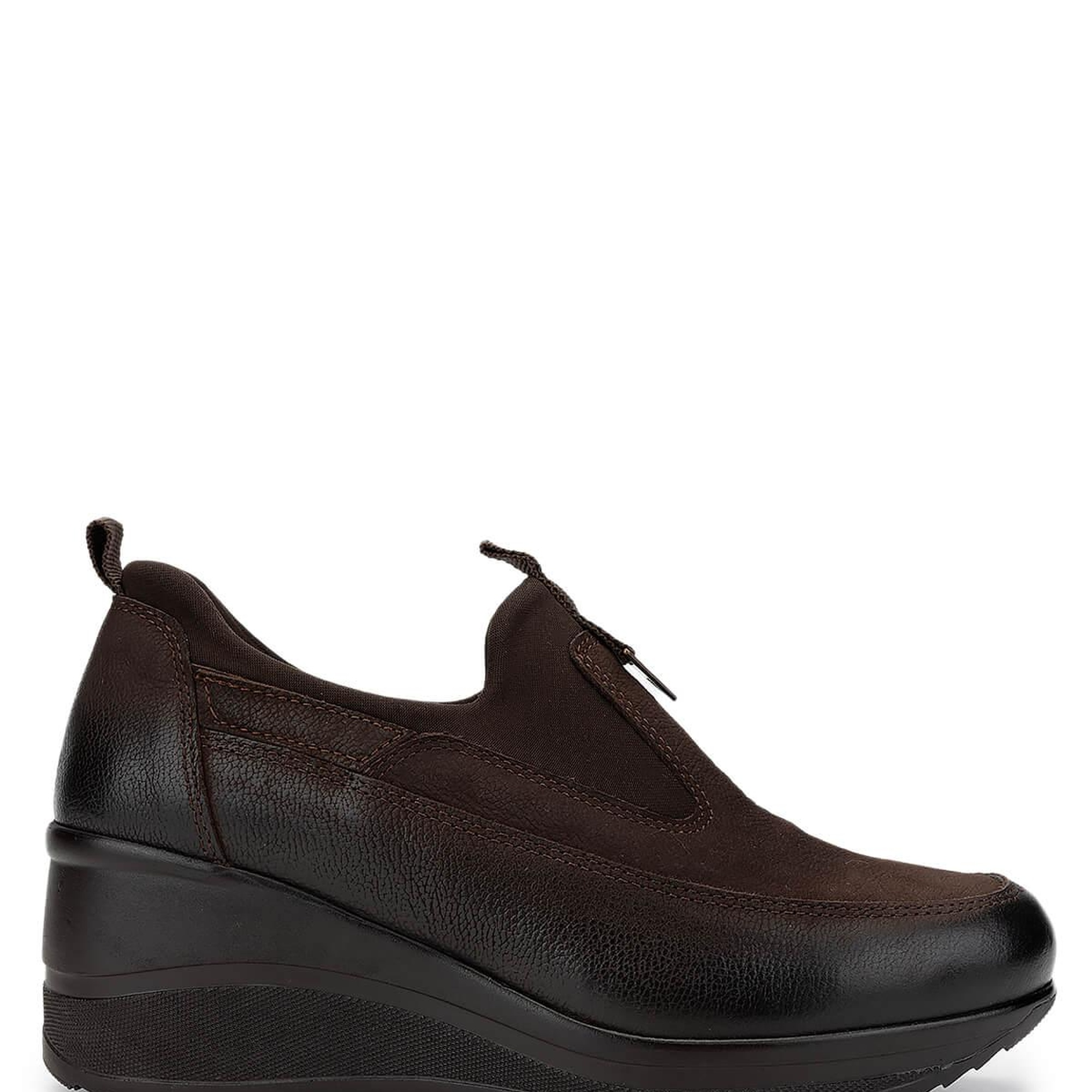 Tamer Tanca Kadın Hakiki Deri Kahverengi Nubuk Casual Ayakkabı